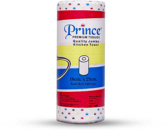 Prince Tissue Roll, 100 Meter, 20x20 Cm at Rs 185/roll in Mumbai